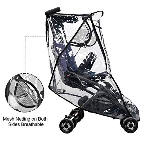 stroller plastic rain cover