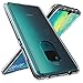 OUBA Huawei Mate 20 Case, [Shock Absorbing] Air Hybrid Slim Thin Shockproof Armor Anti-Drop Crystal [Clear] Back + TPU Bumper Protective Case Cover Compatible for Huawei Mate 20 - Clear