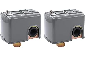 Water Pressure Switch for Well Pump (2-Pack), 40-60 PSI Adjustable with 1/4" Female NPT, Automatic Control for Water Well Sys