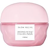 Glow Recipe Watermelon Milk Peptide Glow Cushion Cream, 50ml | Weightless Hydration, Formulated with Glycerin + Panthenol + Ceramides, Replenish Moisture, Calm &amp; Repair Skin