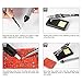 Meterk Soldering Iron Kit, 14 in 1 Adjustable Temperature Welding Soldering Iron with ON/OFF Switch 5pcs Soldering Tips Solder Sucker Desoldering Wick Solder Wire Anti-static Tweezers Iron (black)