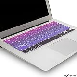 Nextechn Ombre Color Keyboard Cover Silicone Skin-Retail Packaging for MacBook Pro 13" 15" 17" (with or w/out Retina Display) iMac and MacBook Air 13" (Ombre Purple)