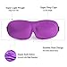 KAMOSSA Sleep Mask, Contoured Sleeping Eye Mask, 3 Colors Available, Free Earplugs & Carry Bag (Purple)