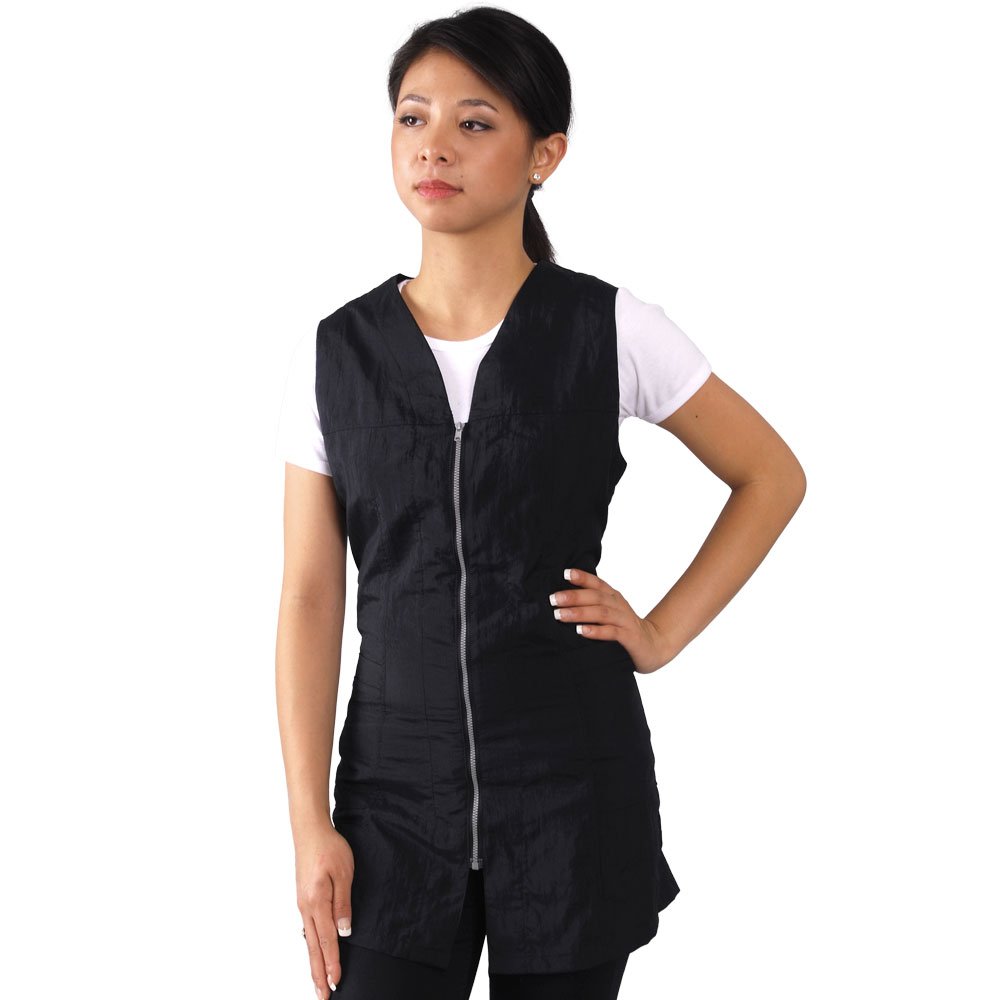 Amazon Com Jmt Beauty Black Zipper Sleeveless Salon Smock M 8