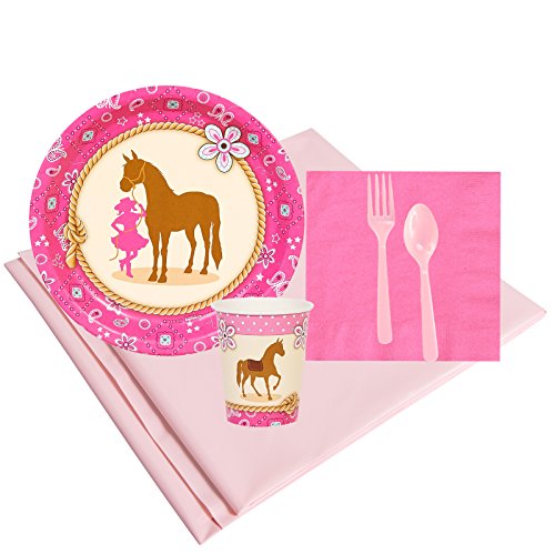 BirthdayExpress Western Cowgirl Party Supplies - Party Pack for 8 Guests