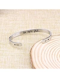 Jvvsci - Pulsera inspiradora con diseño de gemelos, regalo de estímulo para hermanas, regalo para ella, joyería de fuerza