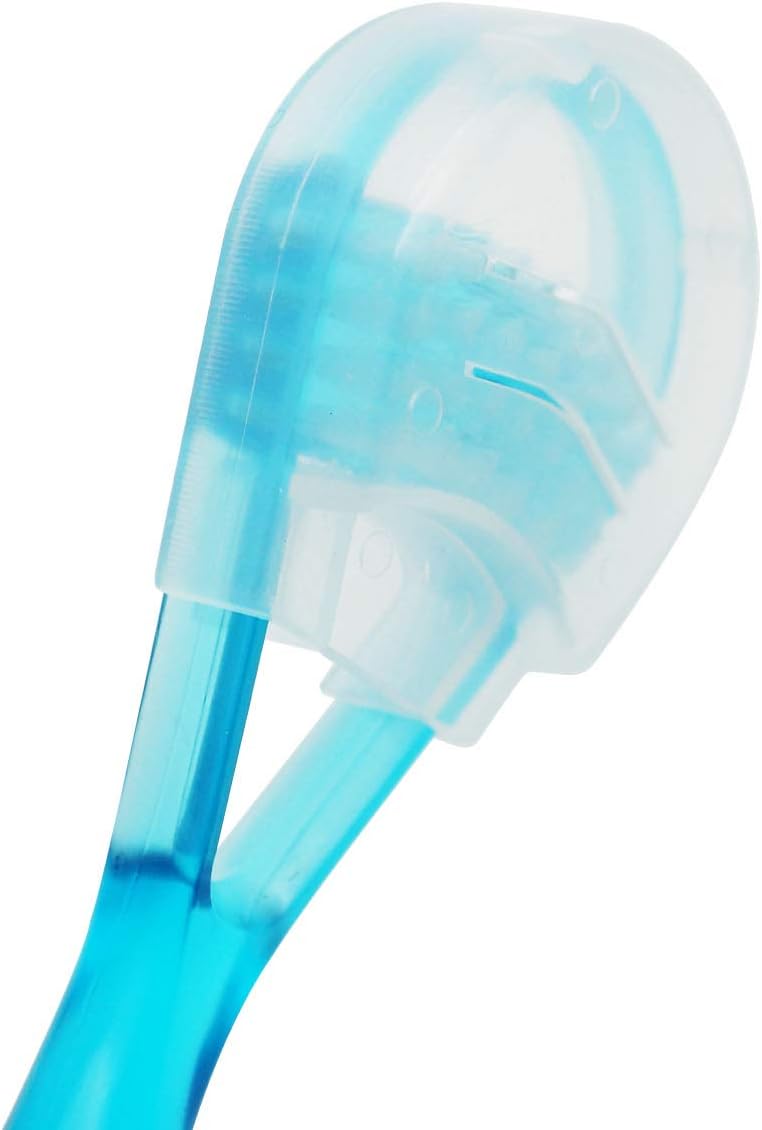 Promway Denture Brush/False Teeth Brush and Tongue Cleaner Set Carolina Blue: Health & Personal Care