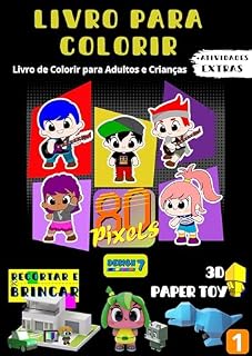 Livro Ebook Livro para colorir 80 pixels : Livro de colorir para adultos e crianças