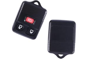 BATHVEVE 2pcs Black 3 Button Remote Key Fob Replacement Keyless Entry Key Fob Clicker for Car