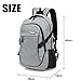 Laptop Backpack with USB Charging Port and Headphone Compartment, Fits 12-16 inch laptop and Notebook, Waterproof School Rucksack Business Knapsack Travel Daypack College Bookbag (grey-1)