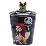 Westland Giftware Ceramic Toothbrush Holder, Disney The Nightmare Before Christmas Jack and Sally