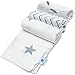 Muslin Swaddle Blankets | 100% Cotton | Great for Baby Shower Gift | Tiny Cozy | Suitable for Boys & Girls | Pack of 3 | White Swaddle Blanket Nursery | Best for Newborn Babies