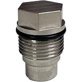Replacement Common Rail Fuel Plug Valve Compatible with 2004.5-2010 GM 6.6 LLY/LBZ/LMM Duramax &amp; 2007.5-2018 Ram 6.7 Diesel Replaces OE# 97371618