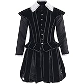 Diajosa cos Men's Tudor Elizabethan Period Costume Renaissance Tudor Prince Noble King Henry Costume Doublet Jacket Pants