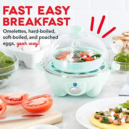 Dash DMSW002AQ Mini Maker, 2Pack Griddle + Waffle Iron, 2 pack, Aqua