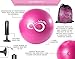 Live Infinitely Professional Grade 9 Inch Anti-Burst Mini Pilates Ball for Home Exercise, Balance Training, Yoga & Barre Workout – Includes Hand Pump, Needle Valve & Mesh Carrying Bag (Pink)