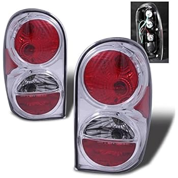 Amazon.com: SPPC Chrome Euro Tail Lights Assembly Set For Jeep Liberty