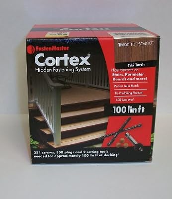 Fastenmaster Cortex for Decks Hidden Fasteners - Trex Transcend Tiki Torch 100 Lin.ft