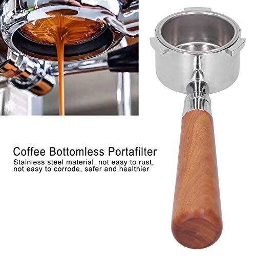 Portafiltro, manico in legno Portafiltro MANICO RIMOVIBILE per macchina da caffè Portafiltro per parti di macchine da… - immagine 5