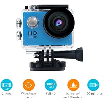 Amazon.com : YUNTAB Sport Action Camera Vlog DV, HD 1080P 2.0 inch, 5MP