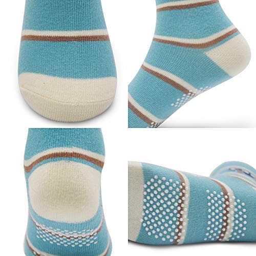 Toddler Socks SkiBeaut 12 Pairs Non Slip Skid Socks For Kids Baby Girls