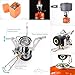 Boom Dream Camping Cookware And Stove Set - Carry All Your Cooking Gear In One Lightweight Pack - Durable, Sturdy + Reliable Cookset For One to Two People - Easy Instant Flame With Adjustable Valve