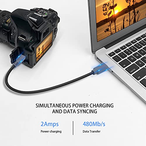 Duttek Mini USB to USB C OTG Cable, USB C Male to Mini USB 5Pin Male