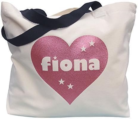 Personalised Canvas Tote Bag, Personalized Tote Bag, Typography Heart Design Canvas Tote, Market Bag, Birthday Gift, Gym Bag, School Bag, Book Bag, Holiday Bag,