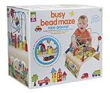 ALEX Jr. Busy Bead Maze Race Around Wooden Activity Center