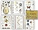 Terra Tattoos Butterfly Temporary Tattoos - 75 Metallic Tattoos Mermaid Flowers
