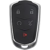 Dasbecan Smart Key Fob Replacement Compatible with 2017 2018 2019 Cadillac XT5 XT4 Car Remote Control Keyless Entry 433MHZ FCC ID# HYQ2EB PN:13598516 13510245 5 Buttons with Coin Battery