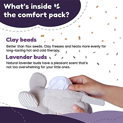 WILD BABY Elephant Stuffed Animal Heatable Microwavable Plush Pal