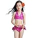 4 Pcs Girls Swimsuit Mermaid Tails for Swimming Princess Bikini Bathing Suit Set