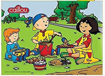 Chamberart 24 piece Caillou Jigsaw Puzzle "In the Park" with English Song CD MP-24-2