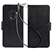 Arae Case Compatible for Samsung Galaxy S9, [Wrist Strap] Flip Folio [Kickstand Feature] PU Leather Wallet case with ID&Credit Card Pockets [Not for Galaxy S9 Plus] - Black