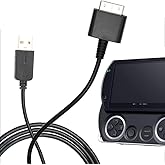 Replacement with Data and Power Cable for Sony PSP Go, 2 in 1 USB 2.0 Data Sync Transfer and Power Charger Cable Cord for Son