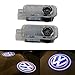 Grolish 2Pcs Car Door Logo Projector Ghost Shadow Light for Volkswagen Phaeton Passat Touareg