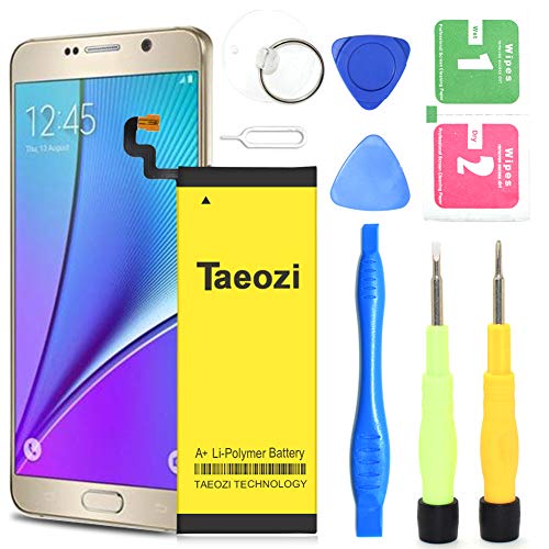 Galaxy Note 5 Battery, Taeozi 3200mAh EB-BN920ABE Li-Polymer Replacement Battery for Samsung Galaxy Note 5 SM-N920 N920V N920A N920T N920P N920R4+Replacement Screwdriver Tool Kit