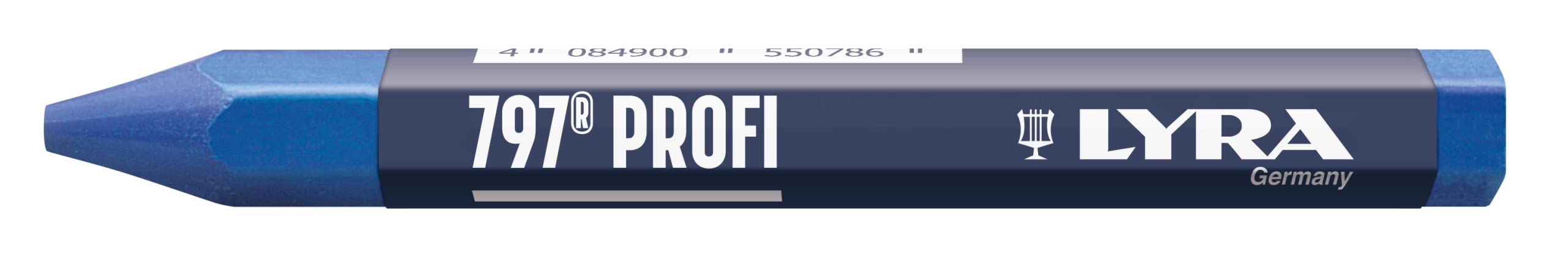 L4870051, LYRA 797® Professional Forester and Signing Chalk (Oil-Based) for Weatherproof Markings, Box of 12 Blue Chalks