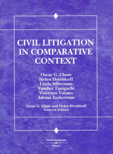 Civil Litigation in Comparative Context (American...