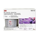 3M PPS Starter Kit: Standard Size 16172 (650mL,  22 fl oz)  6-Pack Lids & Liners; 1-Cup & Collar (with 200 micron filters) ; 1-generic Mix Ratio insert; 1-bag of Sealing Plugs, Pack of 4