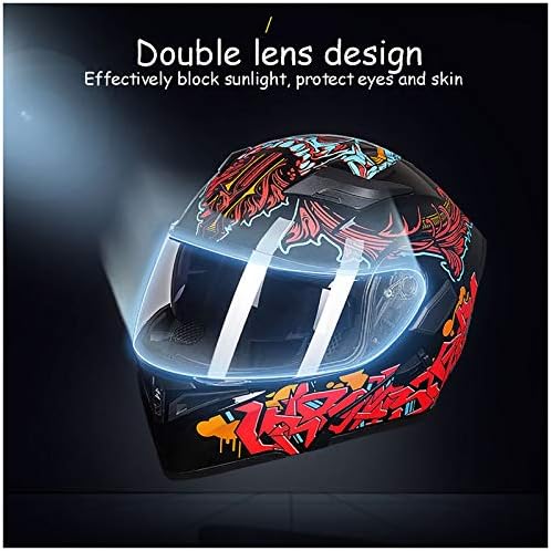 数量限定特価のモジュラーオートバイク用ヘルメットフルフェイスフリップアップヘルメット 男性用および女性用保護安全アンチフォグダブルバイザー フリップアップ ホーム ビューティー ヘルメット用スクーター原付機関車チョッパー フルフェイス 車 バイク