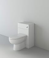 VeeBath Linx 1050 Vanity Unit Set, Wash Basin & WC Toilet Pan - White view 6