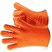 ThermoPro TP100 Silicone BBQ/Cooking Gloves Heat Resistant Up to 392°F, Chef Grilling Accessories Insulated Silicone Oven Mitts Gloves for Cooking Baking Barbecue Potholder - One Size fits All