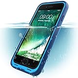 iPhone 8 Case, i-Blason [Aegis] Waterproof Full-Body Rugged Case with Built-in Screen Protector for Apple iPhone 7 2016 / iPhone 8 2017 Release (Blue)
