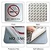 dealzEpic - No Smoking Sign | Self Adhesive Acrylic Sign - 3.95x3.95 inches | Pack of 2 pcs