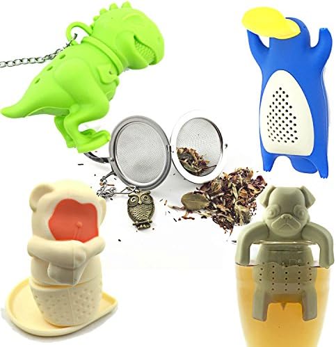 Zoo Infuser Animals by Hoot Tea - Tea Set For Fun Family Brewing Includes a ...