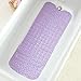 Extra Long Cushioned Bathtub Mat, Lavender