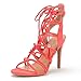 DREAM PAIRS STRAWS Women's New Strappy Gladiator High Heel Sandals Lace Up Open Toe Lady Ankle Shoes