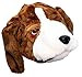Rittle Furry St. Bernard Dog Animal Hat, Realistic Plush Costume Headwear - One Size